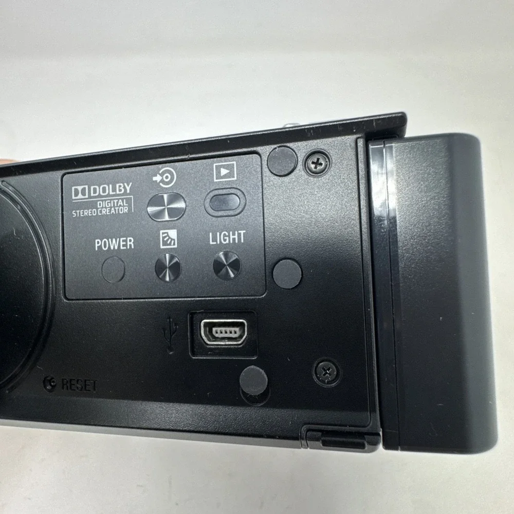 Sony Handycam DCR-SX63 16GB Camcorder Silver Bundle All Cords Memory Card & Case